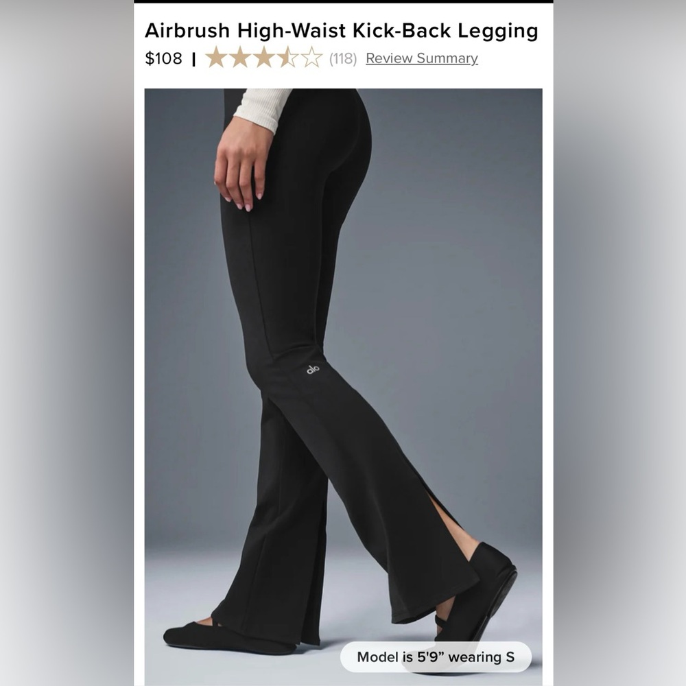 ALO Yoga Black High-Waist Flared Leggings